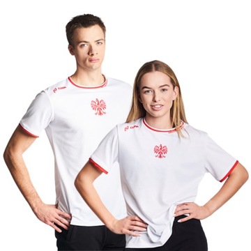 Koszulka kibica biało czerwona polska z krótkim rękawem unisex 3XL Cuna
