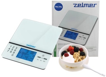Waga kuchenna ZELMER Dietetyczna ZKS1500N 5kg Analityczna Wyliczanie kcal
