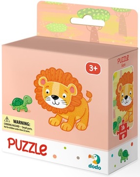 DODO Puzzle Lew 16 Elementów DOP300165 +3 Lata