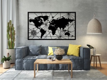 Ажурная картина Украшение стены 3D Панно Карта