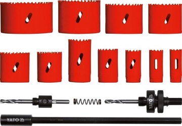 OTWORNICE BIMETALOWE DO DREWNA METALU 19-76 mm YATO YT-3381 15 el
