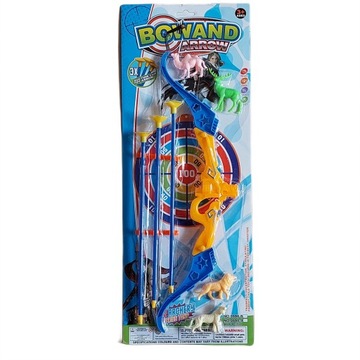 ŁUK 46 CM ZE STRZAŁAMI TARCZĄ FIGURKAMI