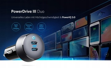Anker PowerDrive III USB-C Car Charger