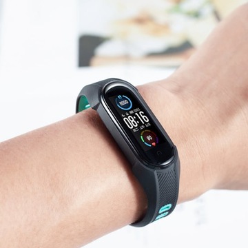 ЗАМЕНА РЕМЕШКА ДЛЯ XIAOMI MI BAND 5 ДВУХЦВЕТНЫЙ РЕМЕНЬ