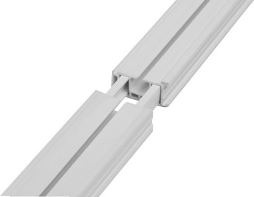 Однопутный потолочный рельс с черно-серой крышкой