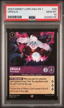 PSA10 Ursula - Power Hungry (1TFC 59) PSA grading 10