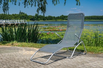 LEŻAK KRZESŁO FOTEL PLAŻOWY OGRODOWY SKŁADANY