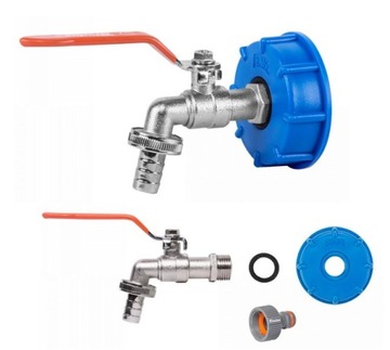 Kran z nakrętką do zbiornika IBC Mauzer GZ 3/4''