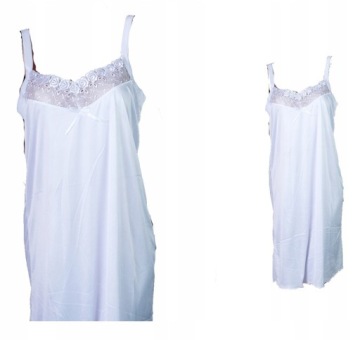 KOSZULA NOCNA KOSZULKA NA RAMIĄCZKACH DAMSKA SEXY BAWEŁNIANA ROZMIAR 4XL