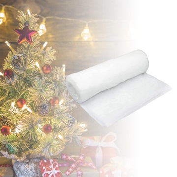 Biały Sztuczny Śnieg Rolki Mata Tło