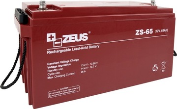 Akumulator bezobsługowy 65Ah/12V ZEUS