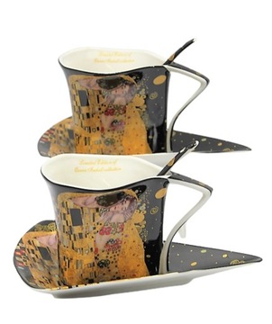 НАБОР ИЗ 2-Х КЛИМТ ПОЦЕЛУЙ В СЕРДЦЕ ЧАШКИ