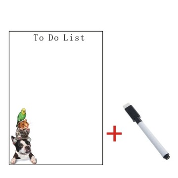 Magnetic Whiteboard Fridge Magnets Dry Wipe Marker Record Message Board
