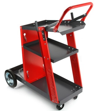 СВАРОЧНАЯ ТЕЛЕЖКА ДЛЯ СВАРОЧНЫХ МАШИН с полкой для баллонов