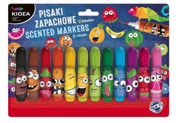 PISAKI ZAPACHOWE 12 KOLORÓW KIDEA, DERFORM