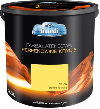 GUARDI Farba Lateksowa do Wnętrz Ścian Sufitu Mat Słońce Toskanii PK06 2,5L