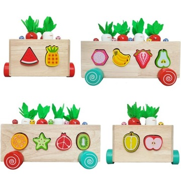 ФРУКТОВАЯ ПАЗЗЛ МОНТЕССОРИ ДЕРЕВЯННАЯ ИГРА ДЛЯ ДЕТЕЙ
