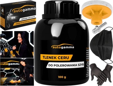 Набор для полировки стекол автомобиля, оксид церия 100г + фетр