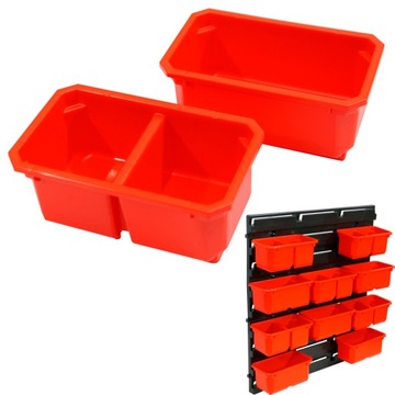 ŚCIANKA Z KUBEŁKAMI ORGANIZER PUDEŁKA QBRICK 11EL