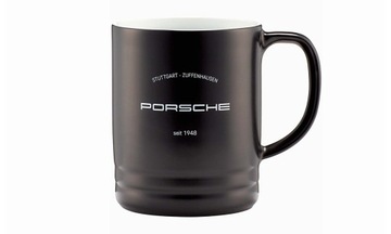 PORCELANOWY KUBEK CZARNY MAT PORSCHE CLASSIC 420ml