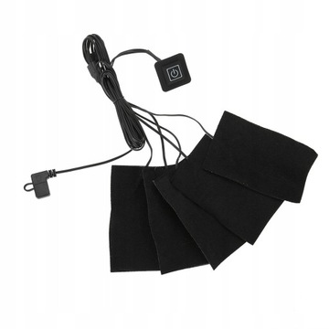 USB ubrania grzejnych pięć podkładek elektrycz