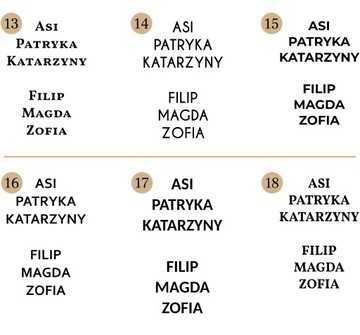 naklejka napis URODZINY IMIĘ szer. 70cm różne CZCIONKI i KOLORY na ściankę