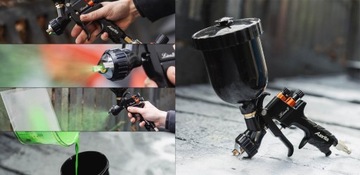 Pistolet Lakierniczy AUARITA 1,7mm Dysza LVMP LION B Malowania 600ml