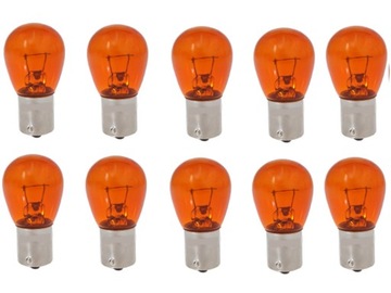 ŻARÓWKA PY21W 24V 21W BAU15s POMARAŃCZOWA E4 ZESTAW ŻARÓWEK 10szt