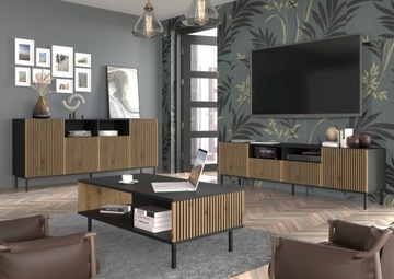 Szafka RTV Ravenna C 150 2D1S biały połysk UFPCZ