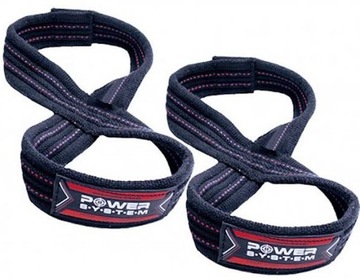 POWER SYSTEM PASKI FIGURE 8 STRAPS BLACK/RED S/M