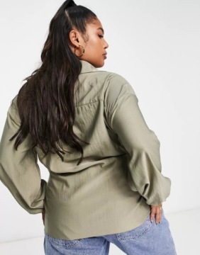 РУБАШКА ЖЕНСКАЯ ХАКИ ПЛЮС РАЗМЕР CASUAL 48 VAL