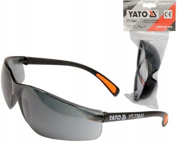 СЕРЫЕ ЗАЩИТНЫЕ ОЧКИ YATO, OHS, ФИЛЬТР ИЗ ПОЛИКАРБОНАТА