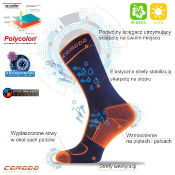 Мотоциклетные гольфы Comodo MTB2, размеры 43-46.