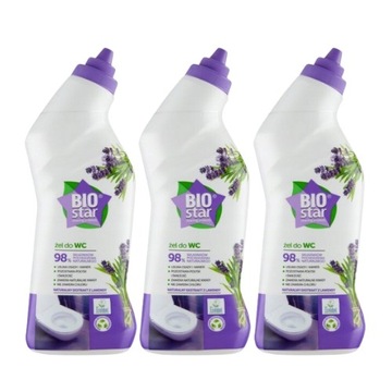 Żel do toalet BioStar 750 ml x 3 sztuki
