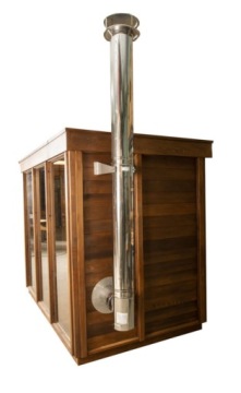 Pure Cube Outdoor KNOTTY кедровая сауна 173x254см