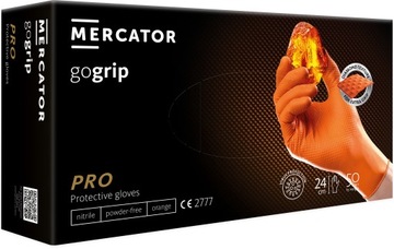 RĘKAWICE NITRYLOWE MERCATOR gogrip orange M 50 szt
