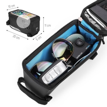 WOZINSKY ВОДОНЕПРОНИЦАЕМАЯ ВЕЛОСИПЕДНАЯ СУМКА ДЛЯ РАМЫ PANNIER