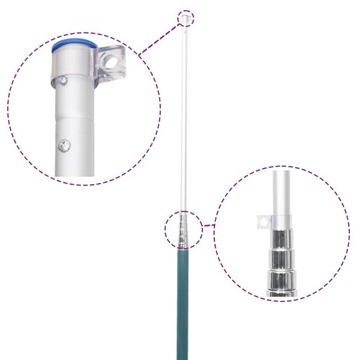 Шведский флаг с флагштоком, 5,55 м, алюминий