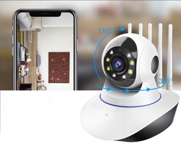 Wi-Fi КАМЕРА, ВРАЩАЮЩАЯСЯ В ПОМЕЩЕНИИ, HD PTZ-МОНИТОРИНГ