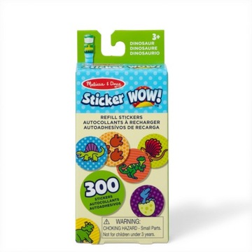Melissa and Doug 300 naklejek uzupełniających Dinozaur do Sticker WOW!