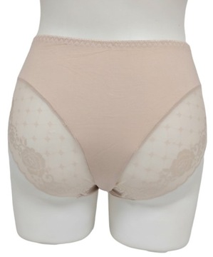 Dorimodes ВЫСОКИЕ ЖЕНСКИЕ ТРУСИКИ ИЗ ХЛОПКА с КРУЖЕВОМ L БОЛЬШИЕ РАЗМЕРЫ