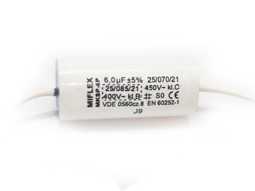 Miflex MKSP-6p 6uF ( +/-5% ) 400V Kondensator