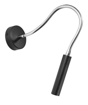 Kinkiet AXIL 1 czarny oryginalna lampa ścienna stal loft LED do pokoju