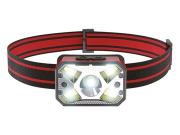 Latarka czołowa LED L2 5W 300lm + COB 3W 200lm sensor ruchu, akumulator