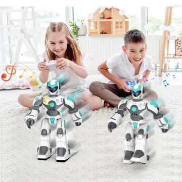 БОЛЬШОЙ ИНТЕРАКТИВНЫЙ РОБОТ С ДИСТАНЦИОННО ПРОГРАММИРУЕМЫМ ЖЕСТАМИ И ГОЛОСОВЫМ УПРАВЛЕНИЕМ СВЕТОДИОДОМ