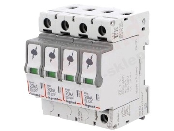 LEGRAND OGRANICZNIK PRZEPIĘĆ T2 C 20kA 4P 412223