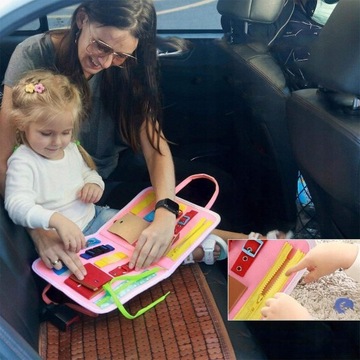 КНИГА СЕНСОРНАЯ МАНИПУЛЯЦИОННАЯ ДОСКА МОНТЕССОРИ