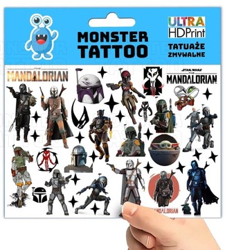 МОЮЩИЕСЯ ТАТУ ДЛЯ ДЕТЕЙ ОРИГИНАЛЬНЫЕ ДИЗАЙНЫ МАНДАЛОРСКИХ ЗВЕЗДНЫХ ВОЙН