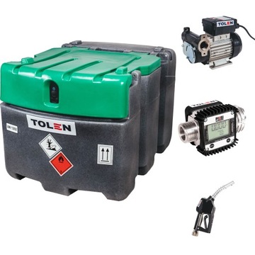 Zbiornik mobilny JFC Na Olej napędowy Paliwo ON CPN 425L Pompa 230V70l/min