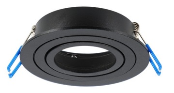 ГАЛОГЕННЫЙ КРУГЛЫЙ ЧЕРНЫЙ ФОНАРЬ СКРЫТОГО МОНТАЖА